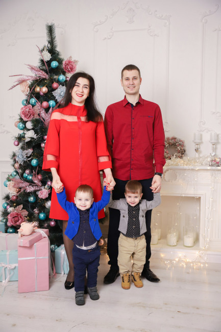сімейний фотосет 6 новорічний