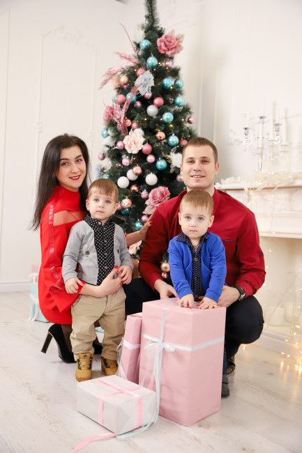 сімейний фотосет 6 новорічний