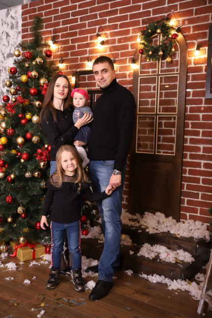 сімейний фотосет 6 новорічний