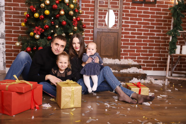 сімейний фотосет 6 новорічний
