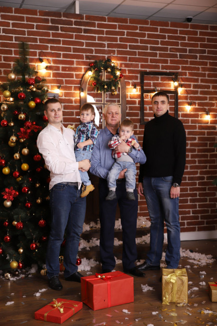 сімейний фотосет 6 новорічний