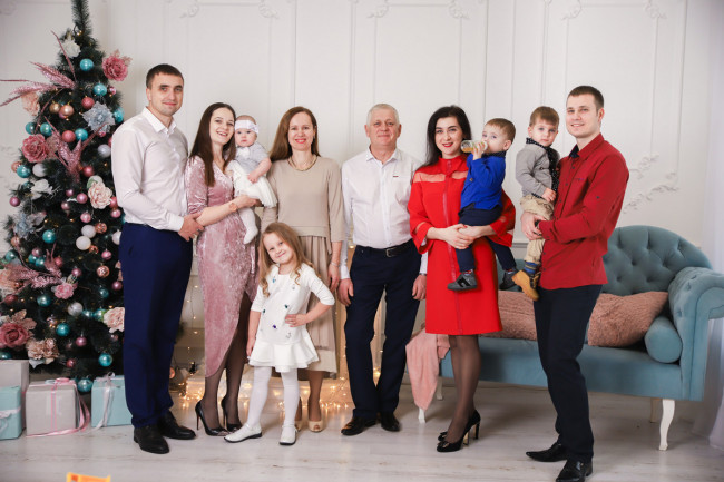 сімейний фотосет 6 новорічний